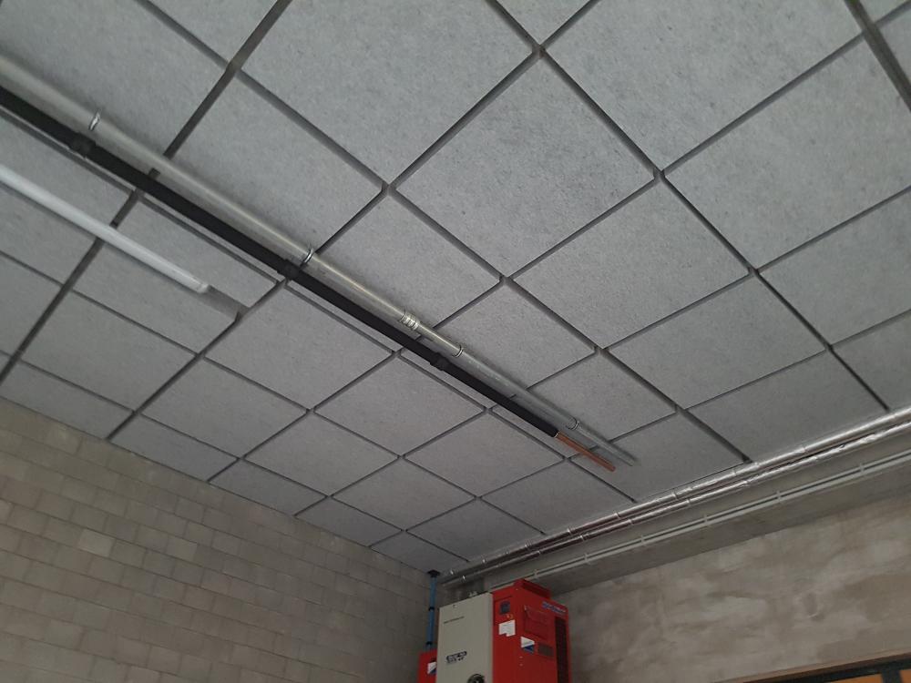 Akoestisch plafond dmv geluidsabsorberende polyesterwolplaten – Democo
